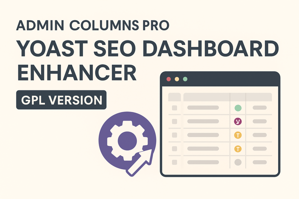 “Admin Columns Pro Yoast SEO